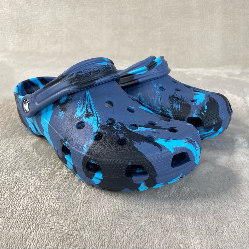 CROCS Kids Blue and Black Sandals